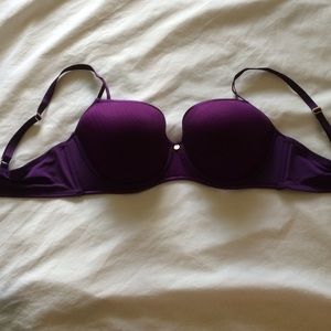 Natori Bare Touch T shirt Bra 36D Purple Worn Once