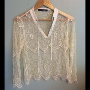 Ivory Lace Blouse