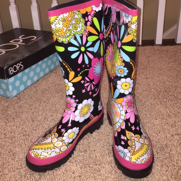 Brand new colorful rain boots
