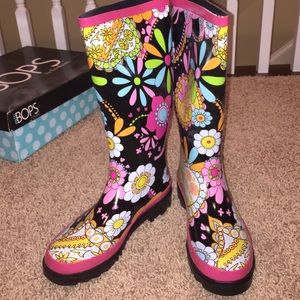 Brand new colorful rain boots