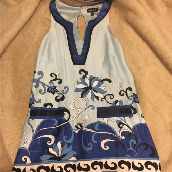 Bebe blue dress!