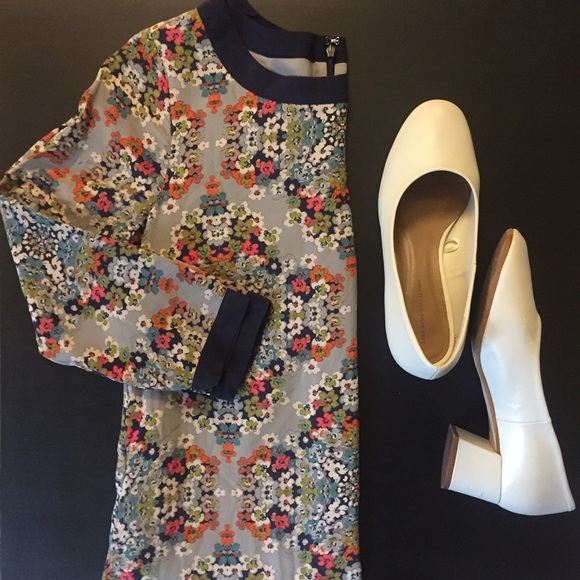 SOLD J.Crew floral silk dress