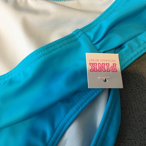 VS PINK blue bikini bottoms - Picture 3 of 4