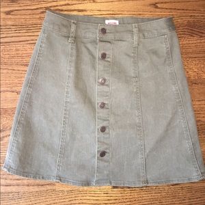 NEW Army Green Jean Skirt by Mossimo Supply Co.