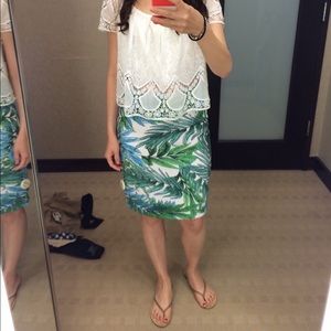 Lucy Paris tropical print skirt