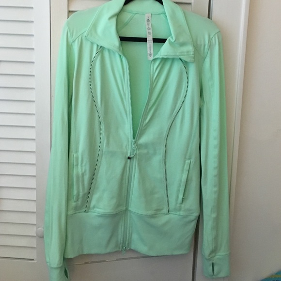 Lululemon mint zip up sweatshirt