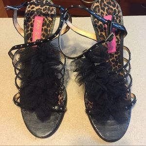 Betsey Johnson - ruffle heels