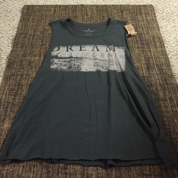American Eagle Grey Graphic T shirt