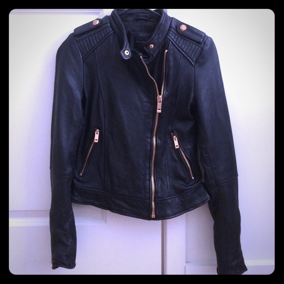 Zara Women's Black Leather Jacket