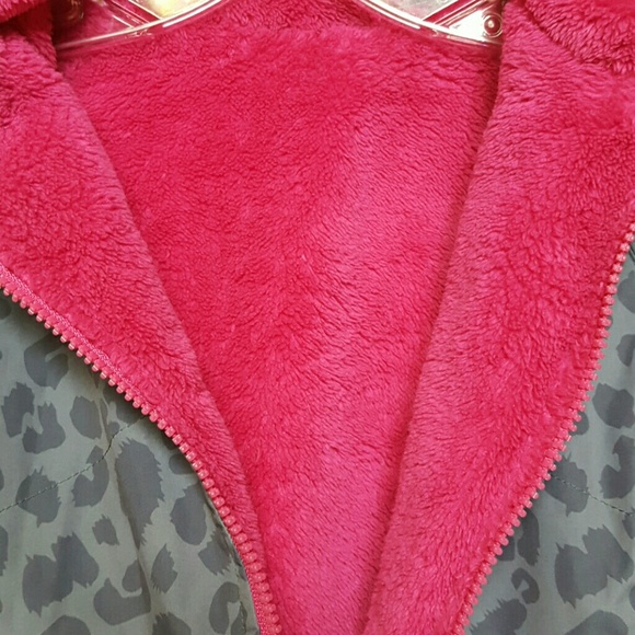 Leopard print jacket lined with faux fur - Picture 4 of 4