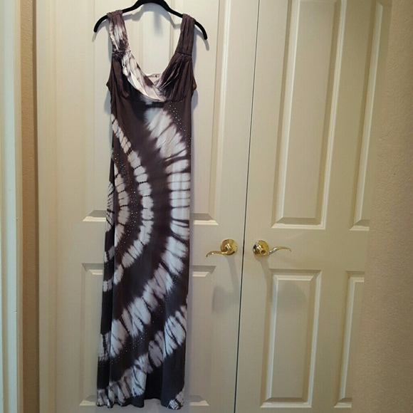 inc tie dye maxi dress