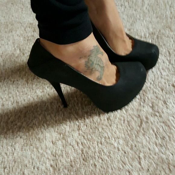 Black high heels