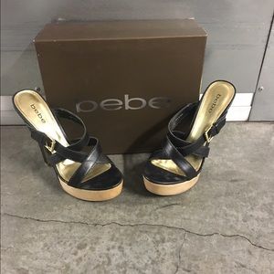 Leather Bebe shoes