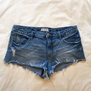 Free people cutoff Jean shorts