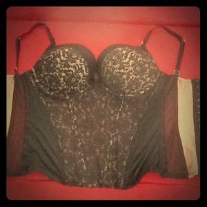 Black Lace Victoria Bustier 34 D