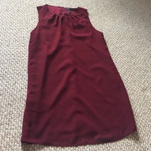 Deep maroon fall dress