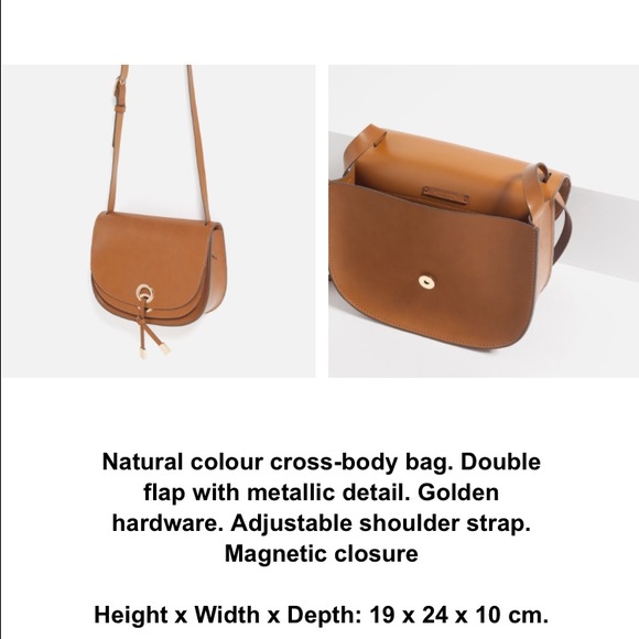 NWT Zara Cross Body bag with double fastening! 🎉 - Picture 2 of 4