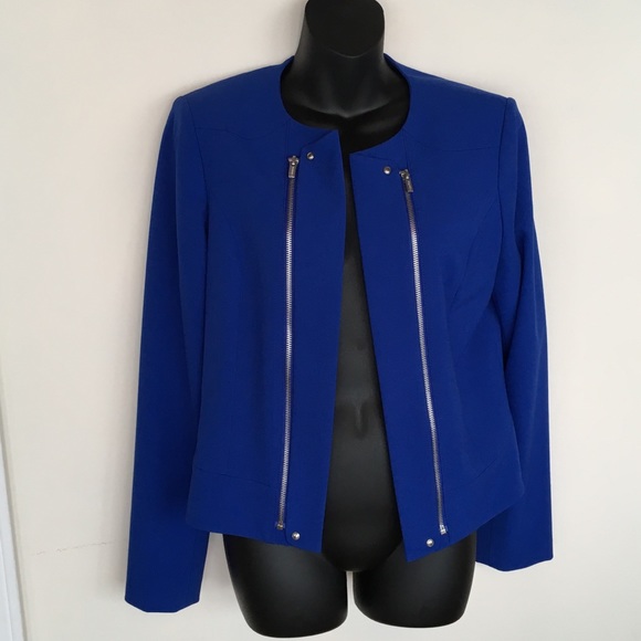 Calvin Klein Jackets & Blazers - Calvin Klein bright blue jacket HOLD FOR JENNA