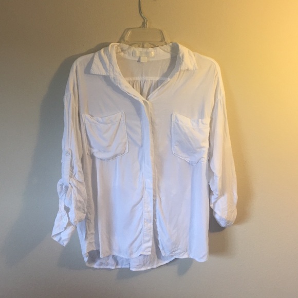Lumiere white button down
