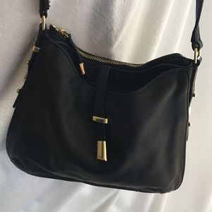 Vince Camuto black leather crossbody