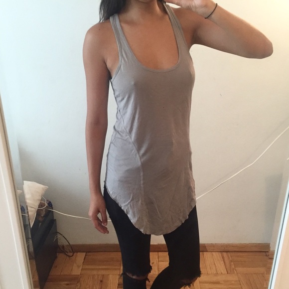 Helmut Lang Chrome Jersey Tank
