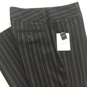 NWT Express The Editor Black Pinstripe Pants