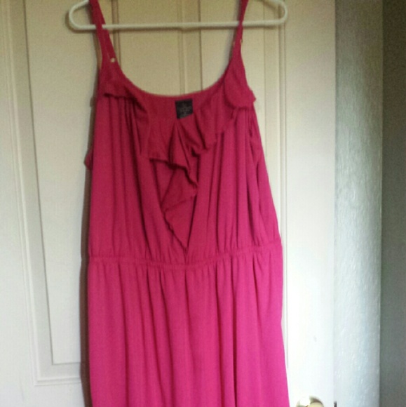 Faded Glory Hot Pink Maxi Dress 3X