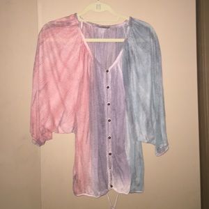 multi-colored American Rag blouse