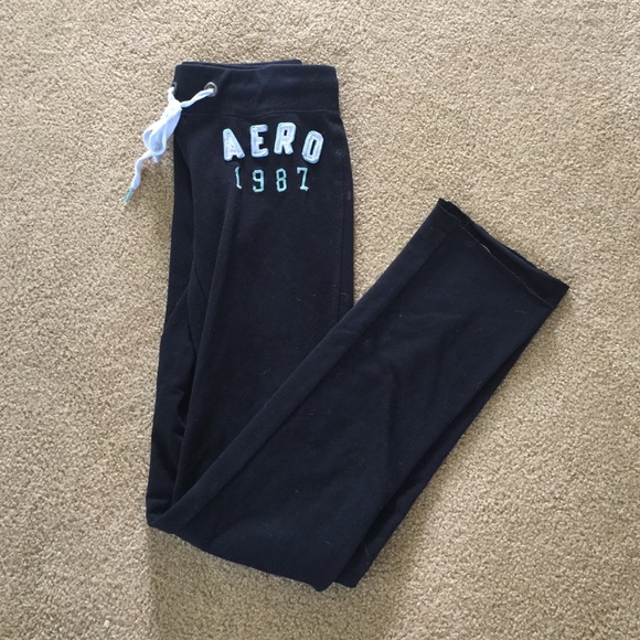 Aeropostale open bottom sweatpants.
