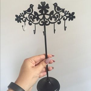 Black jewelry holder