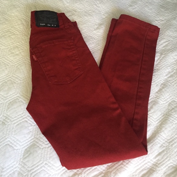 Boys red Levis pants