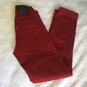 Boys red Levis pants