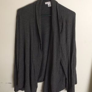 Gray cardigan