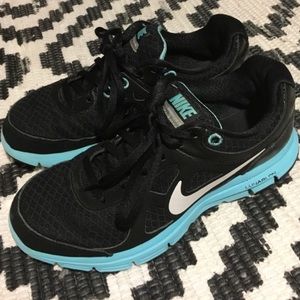Nike Lunarlon black and teal.