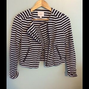 Striped Motto Jacket