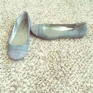 Sparkly ballet flats
