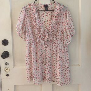 Polka dot Cherry Top