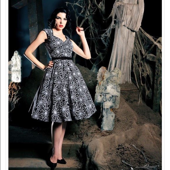 Pinup Couture Heidi Spiderweb dress M