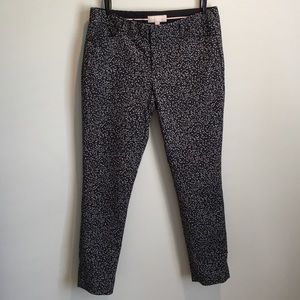 Banana Republic Cropped Sloan Pant in Navy Pattern
