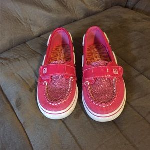 Hot pink toddler girl Sperry's!