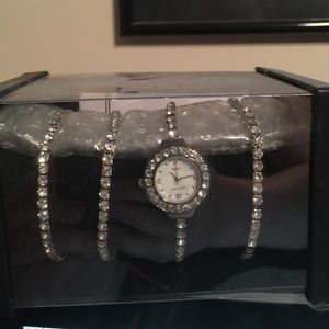 Ashley Stewart crystal watch