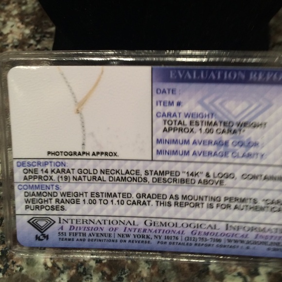 **SOLD**14k DIAMOND NECKLACE - Picture 4 of 6