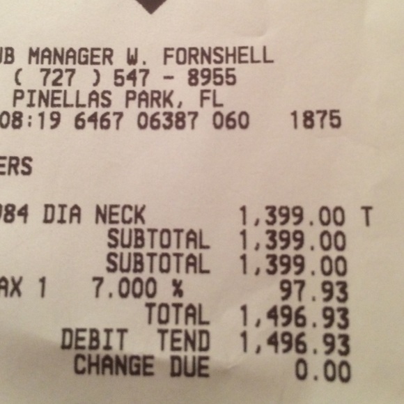 **SOLD**14k DIAMOND NECKLACE - Picture 6 of 6