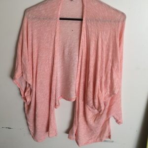 Kimono-type sweater.