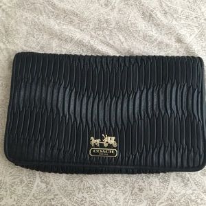 Coach leather clutch