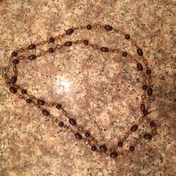 Beaded Double Layered Necklace