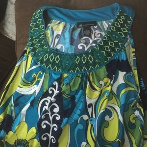 INC XL swing sleeveless top