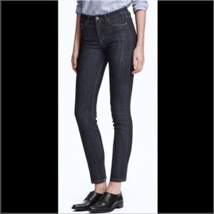 H&M JEAN Distressed Dark Grey Slim Jean