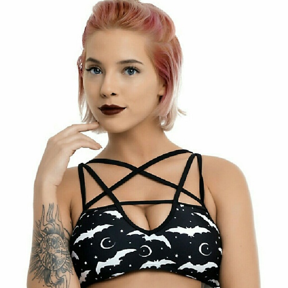 NWOT Gothic Pentagram Bikini