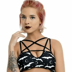 NWOT Gothic Pentagram Bikini
